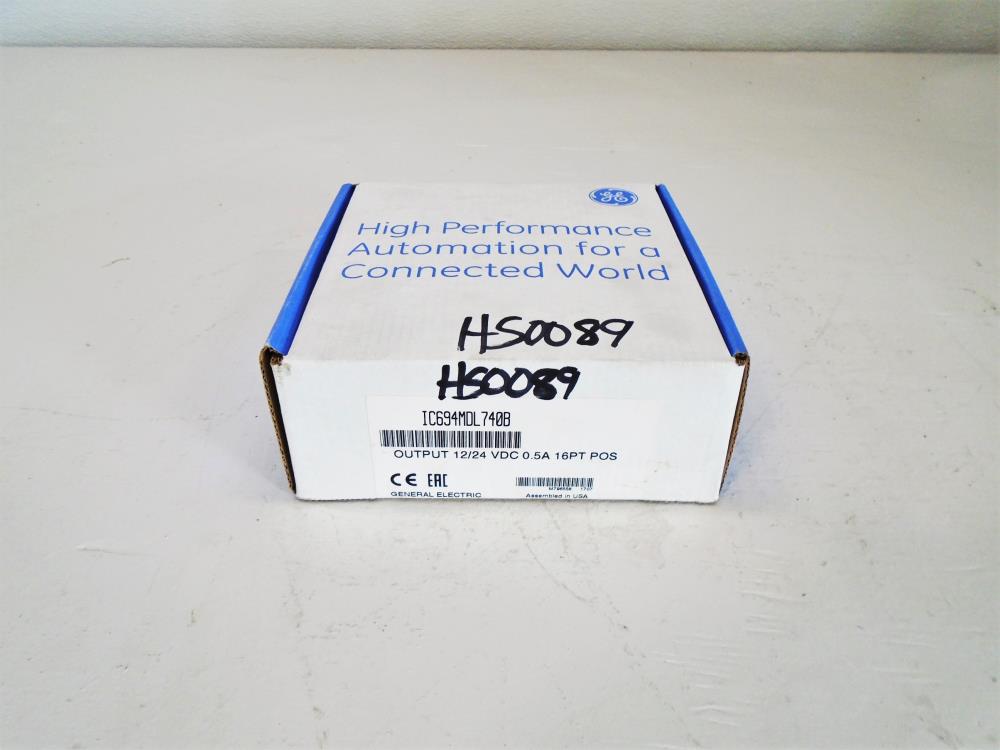 GE Output Module 12/24 VDC 0.5A, 16PT POS IC694MDL740B